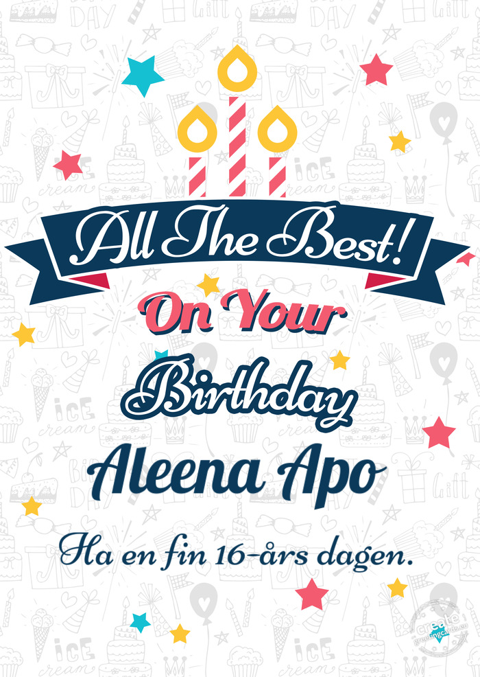 Aleena Apo Ha en fin 16-års dagen