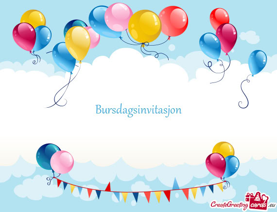 Bursdagsinvitasjon