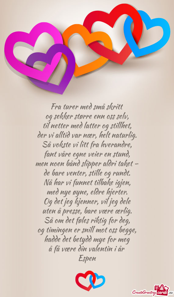 Fra turer med små skritt