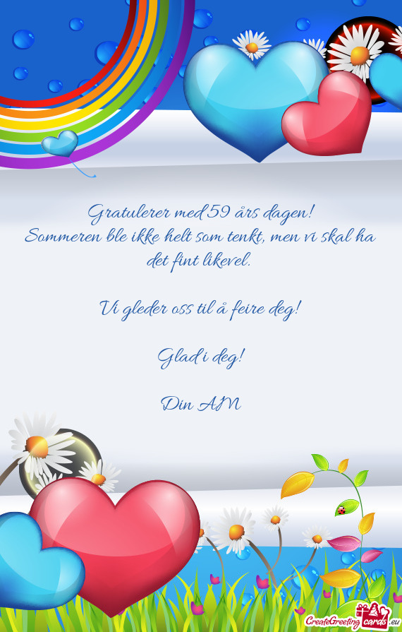Gratulerer med 59 års dagen