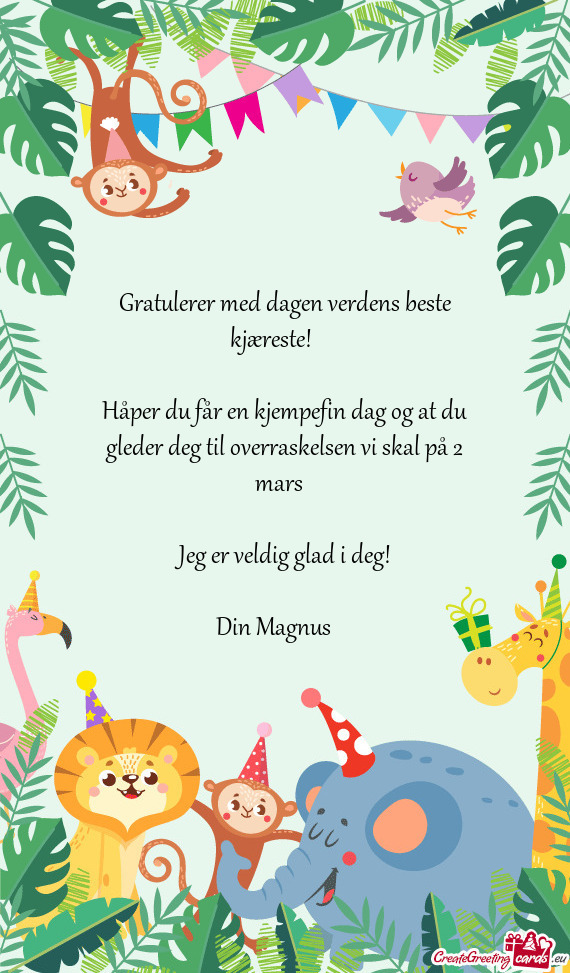 Gratulerer med dagen verdens beste kjæreste! ❤️