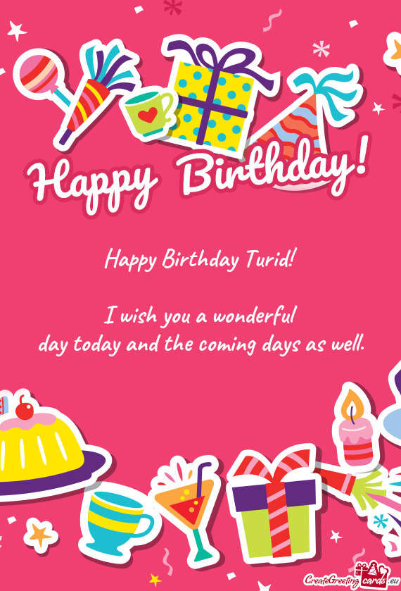 Happy Birthday Turid