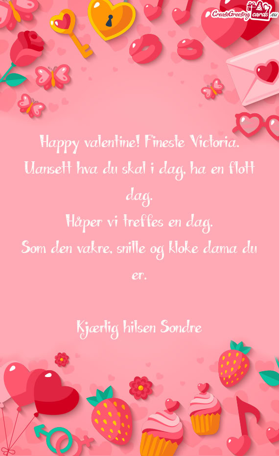 Happy valentine! Fineste Victoria