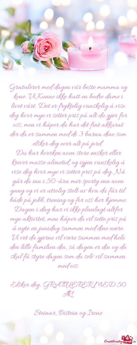 Har det fint akkurat der du er sammen med de 3 barna dine som elsker deg over alt på jord