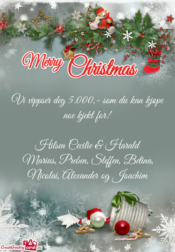 Hilsen Cecilie & Harald