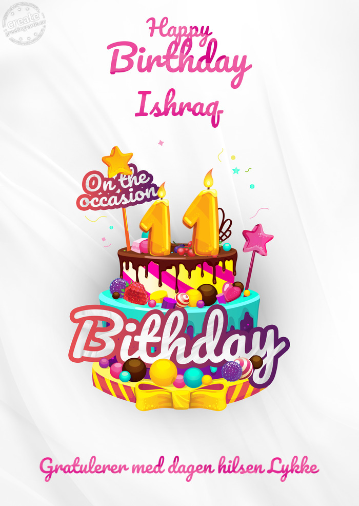 Ishraq Gratulerer med dagen hilsen Lykke 11
