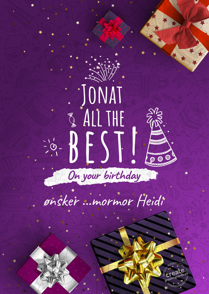 Jonat ønsker ...mormor Heidi