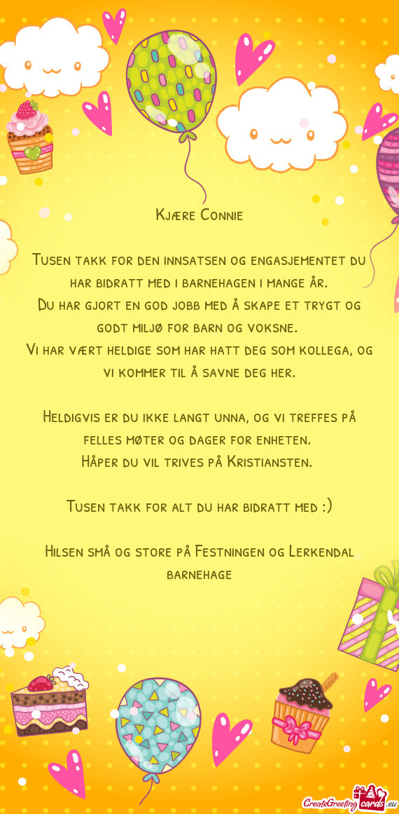 Kjære Connie