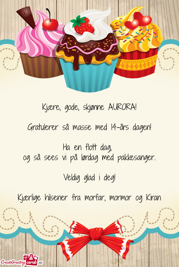 Kjære, gode, skjønne AURORA