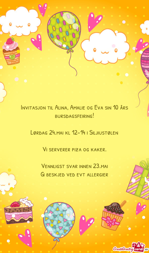 Lørdag 24.mai kl 12-14 i Siljiustølen