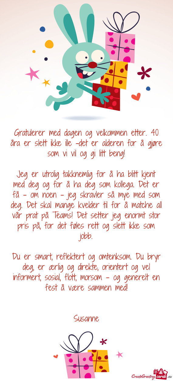 M vi vil og gi litt beng