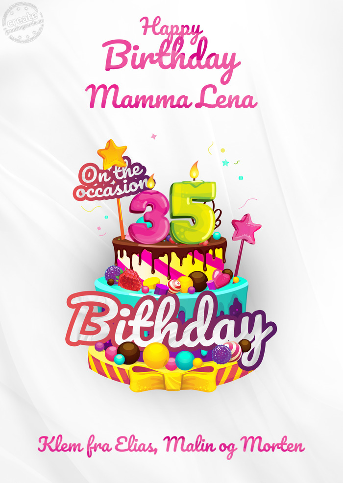 Mamma Lena Klem fra Elias, Malin og Morten 35