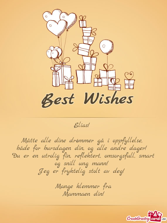 Måtte alle dine drømmer gå i oppfyllelse