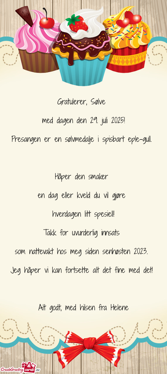 Med dagen den 29. juli 2025