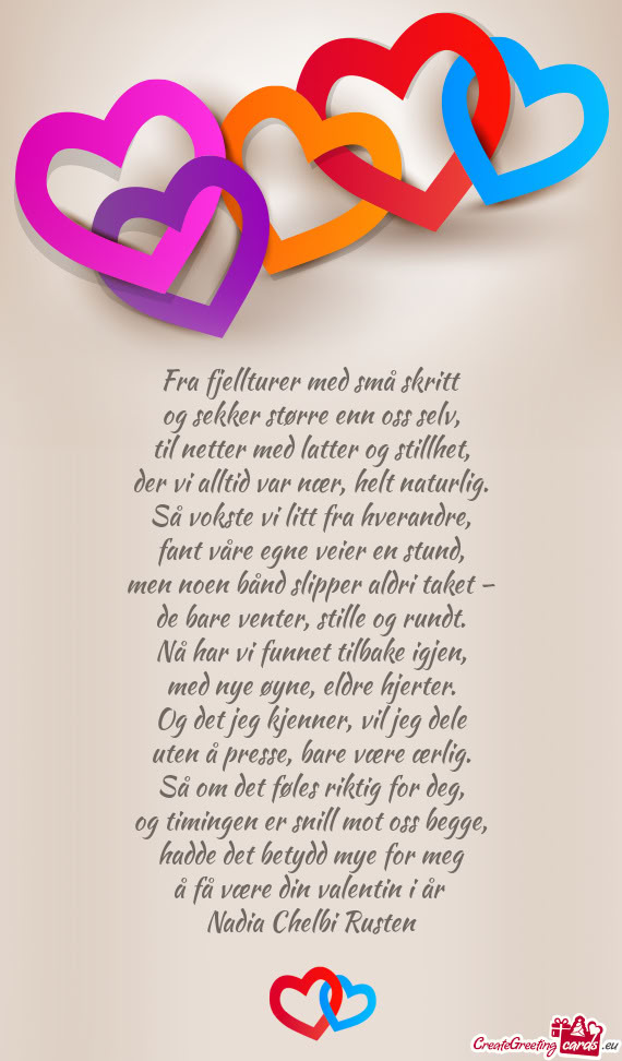 Og sekker større enn oss selv