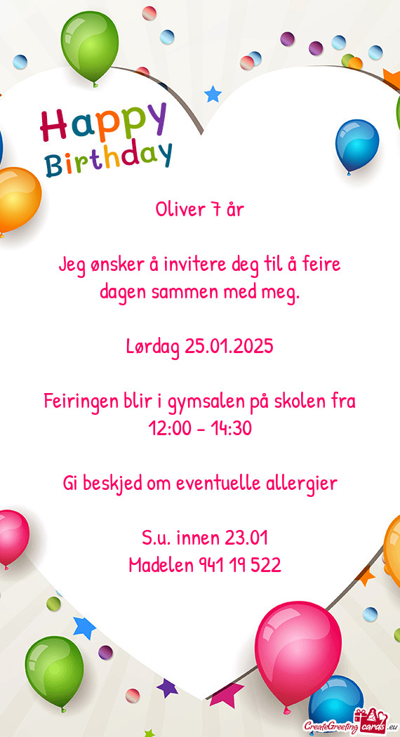 Oliver 7 år