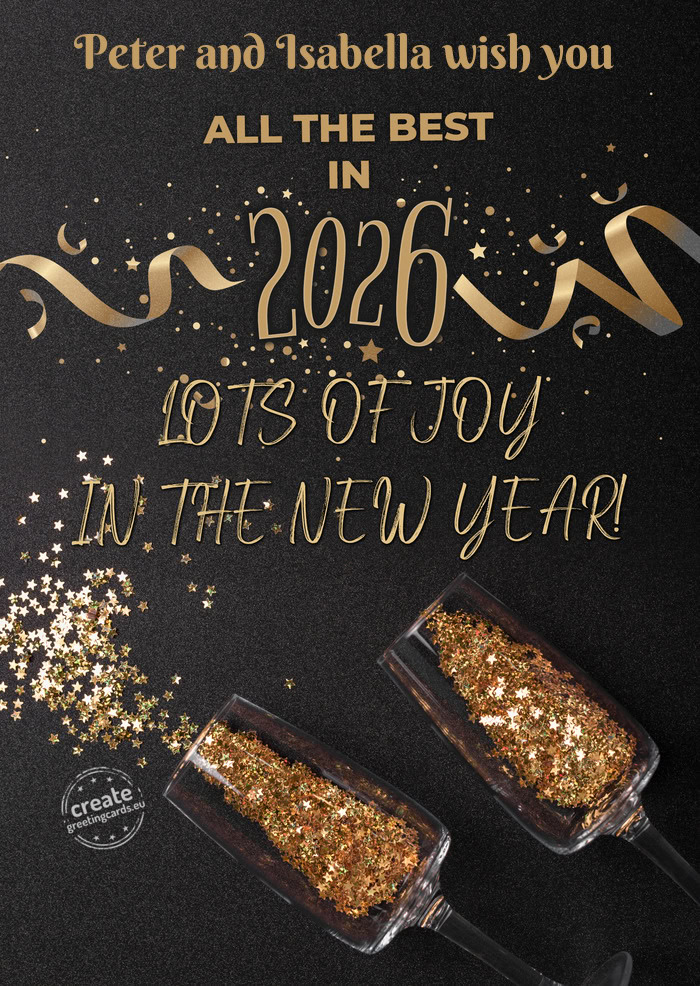 Peter and Isabella wish you