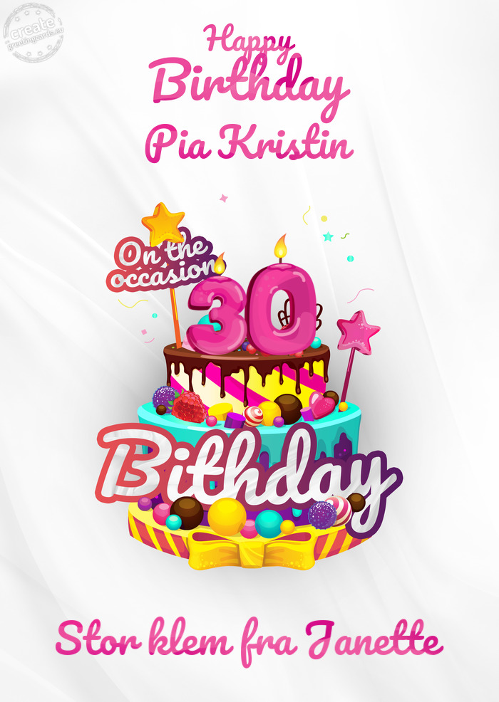 Pia Kristin Stor klem fra Janette 30