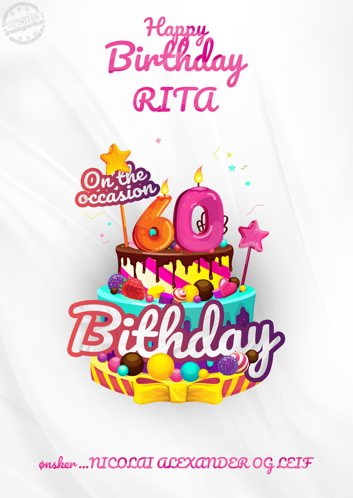 RITAनाम ønsker ...NICOLAI ALEXANDER OG LEIF 60