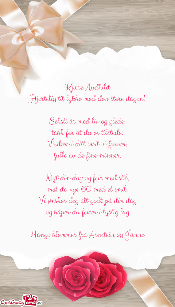 Seksti år med liv og glede