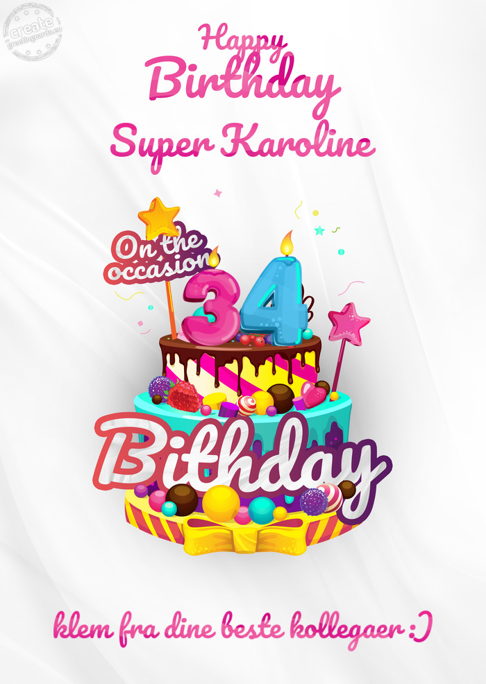 Super Karoline klem fra dine beste kollegaer :) 34