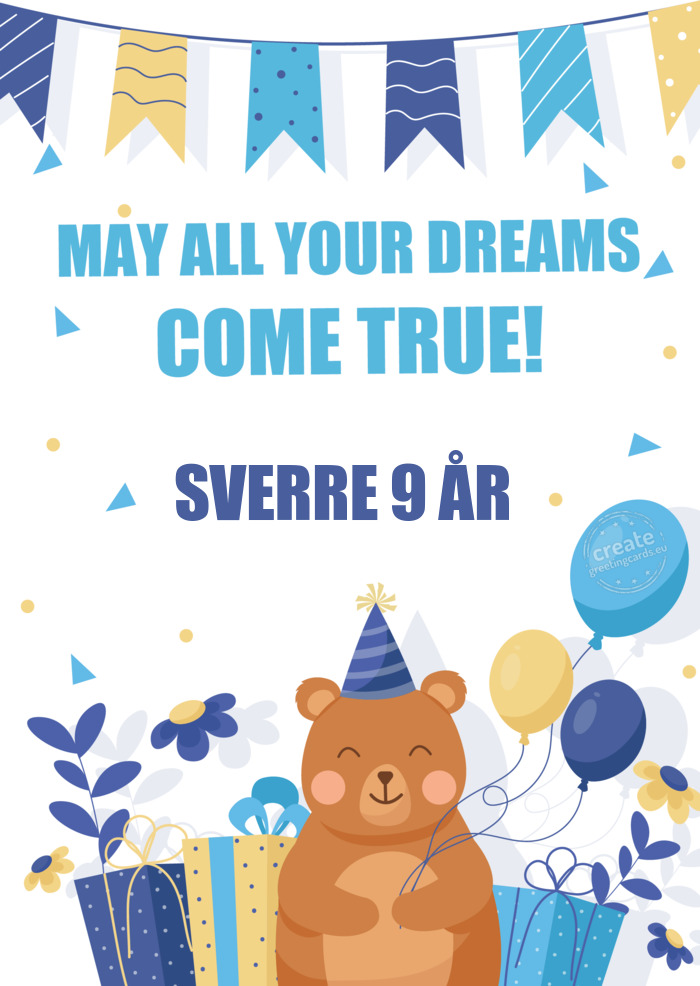 SVERRE 9 ÅR