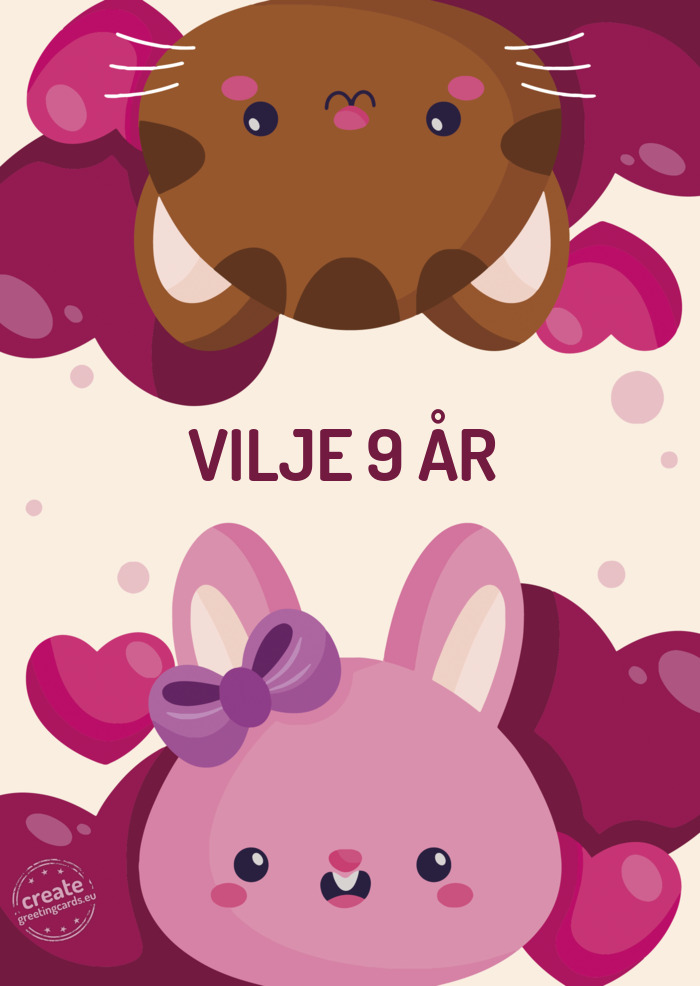 VILJE 9 ÅR