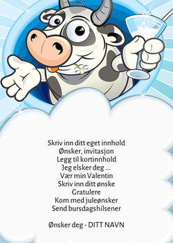 Kort med Party Cow